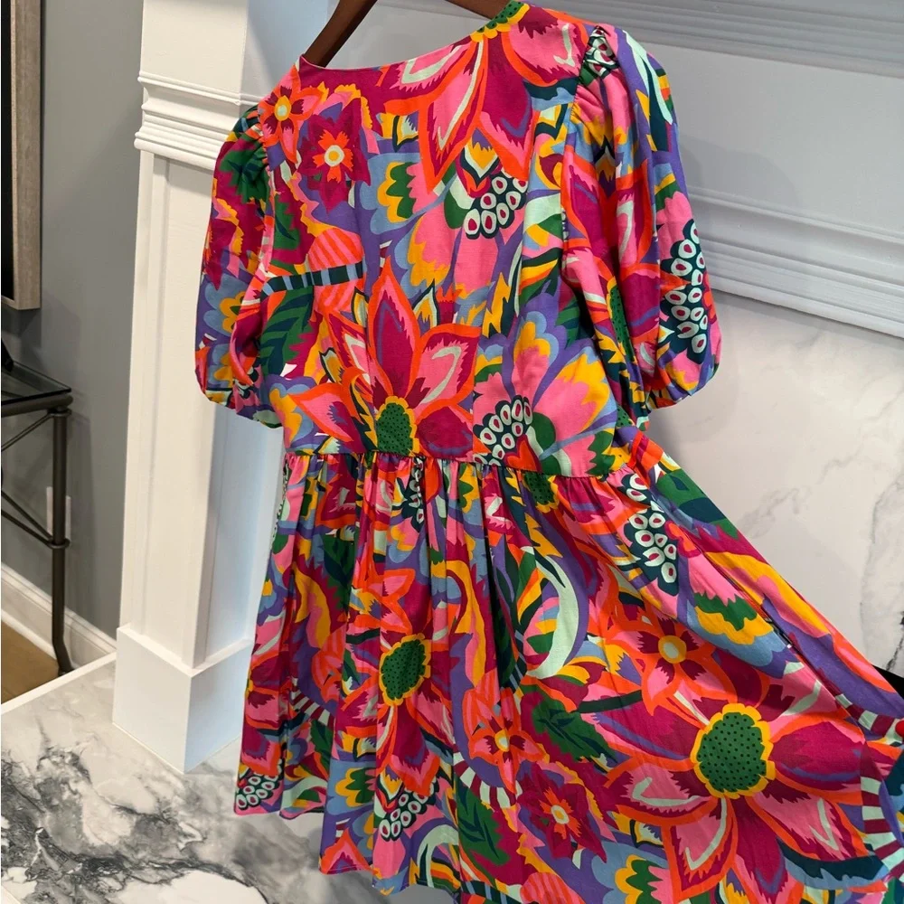 CROSBY by Mollie Burch Colorful Floral Dress | Size Large - Picture 11 of 12